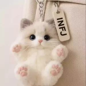 진짜같은 고양이 봉제 인형 키링 귀여운 키홀더 랙돌
