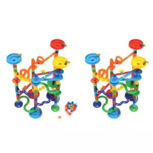 조립 슬라이드 레일 트랙 아기 구슬블럭 136p 유아교구 아동발달센터 초등학생 놀이방