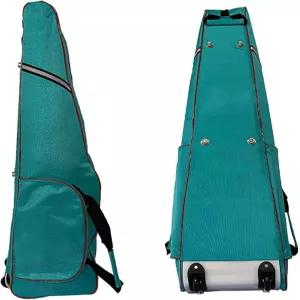 펜싱 검 가방 바퀴 달린 장비 휴대용 파우치 롤러 플뢰레/에피/세이버 내마모성 및 방수 B에 적합합니다