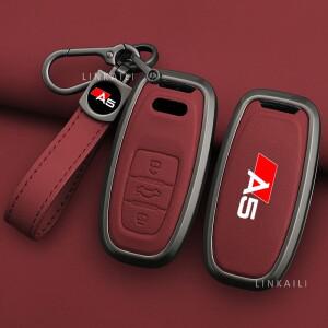 아우디 호환 A5 2013 아연 합금 자동차 키 케이스한 새 모델 하이 엔드 가죽 체인 쉘 액세서리