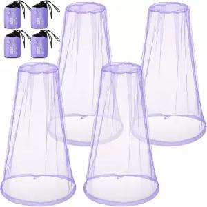 헤스티야 4팩 모기장 그물망 머리 얼굴용 파리망 야외용 곤충 날리기 후드