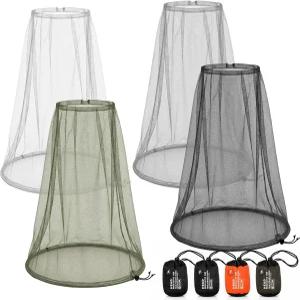 헤스티야 4팩 모기장 페이스 메시망 야외 하이킹 캠핑 등반 모기 파리 곤충 예방용