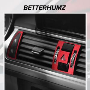 아우디 호환 A6 C7 A7 4G8 2012-2018 알칸타라 센터 콘솔 에어벤트 패널  스티커 튜닝 자동차 인테리어 액