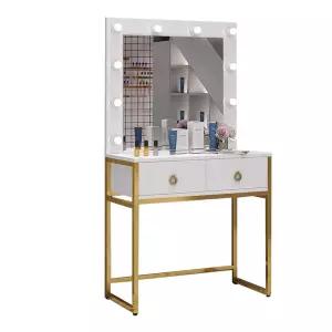 북유럽 스튜디오 신부 프레임 대기실 60x40x65 골드 분장실 화이트