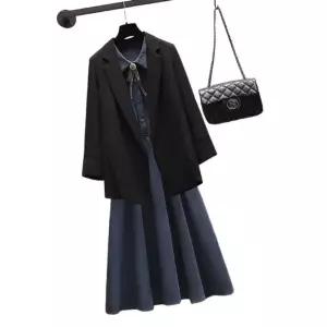 일본교복 세일러복 코스프레 블라우스 코트 모직 놀이공원 코스튬 주름치마 겨울