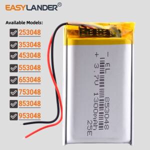 3.7V 1500mAh 553048 충전식 리튬 이온 폴리머 배터리 리포