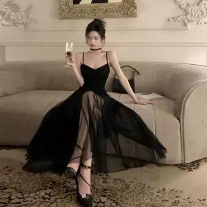 공주드레스 웨딩드레스 파티드레스 틈새 가벼운 럭셔리 검은색 투투 이브