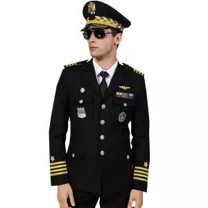 할로윈 해군복 선원 코스튬 유니폼 풀세트 해병 제복 모자 액세서리 네이비