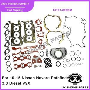 V9X 엔진 리빌드 키트 실린더 풀 헤드 가스켓 세트 닛산 나바라 D40 STX550 패스파인더 R51 Ti550 3.0L 디