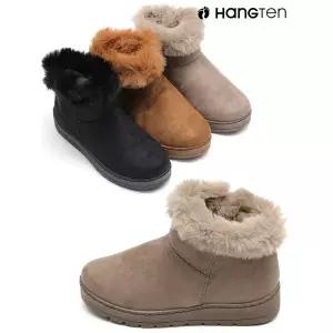 [하프클럽/보그샷]행텐 HT-1005 여성용 스웨이드 앵클부츠 털안감 방한부츠