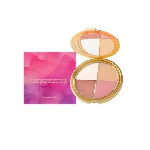 치크 하이라이트 팔레트 - 눈 뺨 글로우 디피니션을 위한 매트 쉬머 쉐이드가 포함된 4-in-1 컨투어 키트