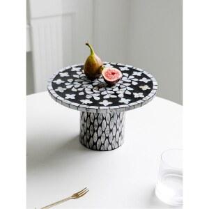 전통 원형 밥상 자개상 1인 450 낮은 테이블 공부상 교자상 티테이블 겸용 BEST 표기 좌식 소형