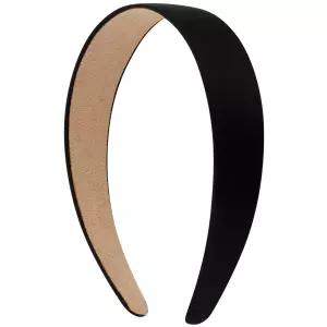 벨스런 여성용 머리띠 1.3인치 새틴 블랙 여성 패션 헤어밴드 코스프레 할로윈 의상 헤어 액세서리 어머니