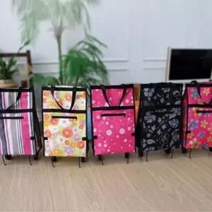 [생활] 다목적 접이식 쇼핑카트 이동용 핸드캐리어 바퀴달린 장바구니 카트