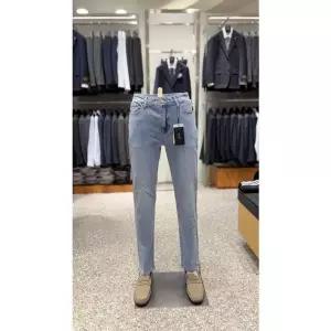 [NS홈쇼핑][타임월드]바쏘 S/S 블루 스트레치 스판 워싱 데님 팬츠 BSZ1PS83ABU..