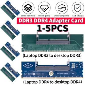 5-1개 노트북용 데스크탑 SO-DIMM-PC DIMM 카드 DDR3 메모리 RAM 어댑터 게임용 커넥터