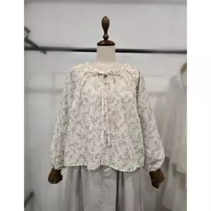 [갤러리아] LAP 플라워 프린트 탑블라우스 AS7XB177