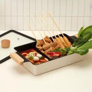 인덕션겸용 올인원팬 전골팬 오뎅 반반 캠핑 사각냄비