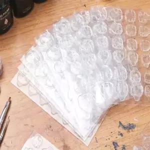 막팔아스토어 스티커 파츠 크리스탈 셀프 손톱연장 글루 네일 컬러차트판 튜브젤 캐릭터