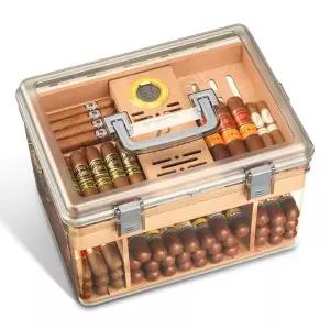 시가휴미더 시가케이스 삼나무 휴대용 케이스 시가