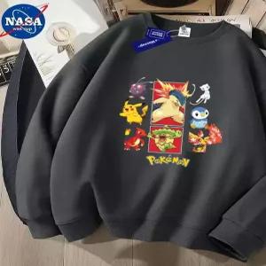 포켓몬 캐릭터 티셔츠 맨투맨 초등학생 아동 남아 여아 긴팔 봄 순면 면