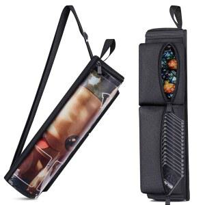 플레이매트 튜브는 14인치 또는 15인치 크기의 지퍼 1개, 윈도우가 보관 케이스, 호환되는 포켓 가방, 어깨 2개, 가능한 TCG/MTG 플레이매트와 조절 장착된 시스루 스트랩이