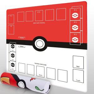 카드 게임 플레이를 위한 비오아이 플레이 플레이하는 매트 - 레드 2인용 플레이하기 를 튜브로