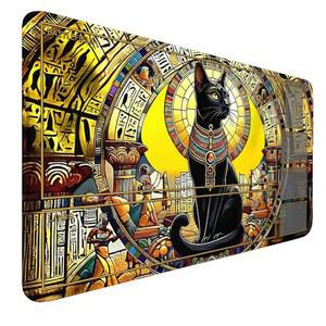 MTG 매트, 24인치 x 14인치 고양이 3mm 두께의 방지 매직 트레이딩 패드와 미끄럼 플레이매트용 수납 마우스 카드용 TCG 표면 플레이매트 매끄러운 고무 가방 DND