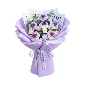 뜨개 꽃다발 85 학생 교육 귀여운 20 Champagne 크로 미니 인형부케 결혼식