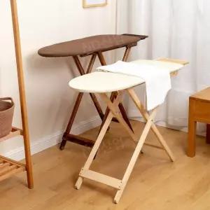나무 원목 다리미판 패드 가정용 다리미대 접이식 의자변신