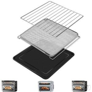 GCQFZ 3 in 1 닌자 DCT451 12 in 1, 13'' 12.6'' 스틸 토스터 오븐 액세서리 탈수기 그릴 랙 닌자 DCT601 DCT651 DCT402BK 스마트 오븐용 교체 부품