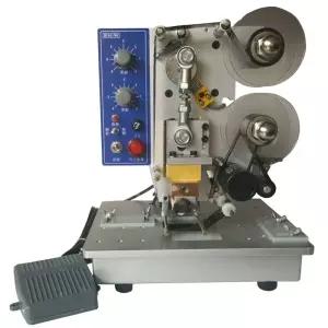 자동 라벨 날짜 인쇄기 유통기한 프린팅 풋페달 라벨