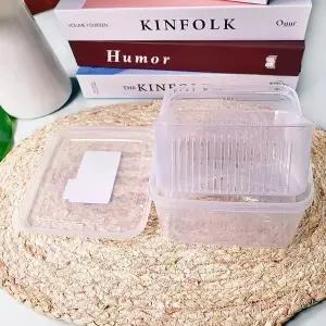 [골드스마일]냉장고소분템 채반 밀폐통 사각형 1100ml