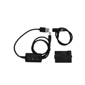 EOS Rebel T3 T5 T6 T7 T100 1100D 1200D 1300D 용 ACK-E10 LP-E10 더미 배터리 DR-E10 DC 커플러에 5V US