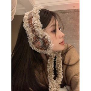 귀마개 니트 귀도리 라이딩 방한 곰돌이 여성용 포근한 하트 귀돌이 모자 가을 뜨개질