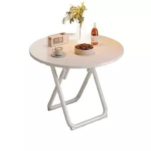 접이식테이블 간이 식탁 다용도 보조책상 폴딩 사이드 원탁 테이블 가정용 우드