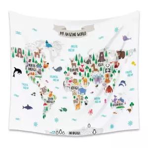 패브릭 터 벽면 벽 인테리어 월행잉 태트리 천 그림 장식