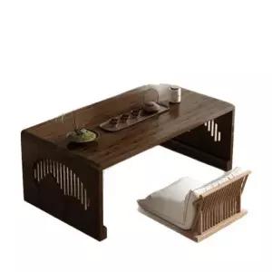 프리미엄 월넛 일본식 좌탁 가정용 다도상 다다미 코타츠 거실 카페 100 x 47x40