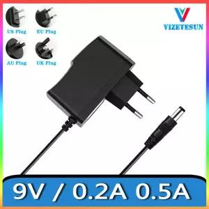 9V 0.2A 0.5A 스피커 오디오 9V 200MA 500MA 전원 어댑터 충전 케이블 전선가리개