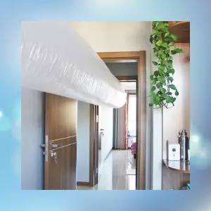 에어컨 비닐 터널 바람 통로 냉방 유도 자바라 배관 연장