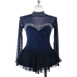 피겨복 피겨 의상 무용 긴팔 체조 스케이트 프리사이즈 댄스