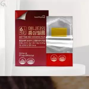 면역력증진 피로개선 바쁜일 하루홍삼한장 중장년층피로관리 물없이 휴대편한간편섭취