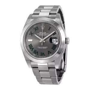 롤렉스 날짜저스트 41 살테 다이얼 오토매틱 남성 오이스터 시계 126300GYRJ SSPHHWJG 856298