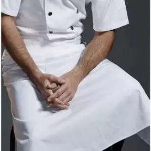 쉐프앞치마여성흰색 남자 쉐프앞치마 허리 롱 랩 빅사이즈 카페 앞치마