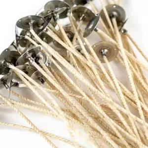 EAP 이노베이션스 HTP-93 캔들 메이킹 윅스 메이킹을 위한 프리탭드 견고한 셀프 트리밍 파라핀 젤 및