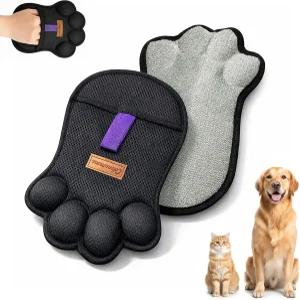 개와 고양이를 위한 2PCS 발 모양 애완동물 제모 장갑 소파 카펫 의류 침대 카시트용 재사용 가능한 정전기