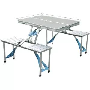 접이식 캠핑 테이블 야외 식탁 4인 의자 세트 파라솔
