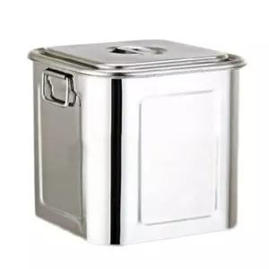 대형 사각 육수통 용기 주방 스테인레스 냄비 조리 요리