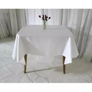 관공서 방수식탁보 방수테이블보 흰칼라 1인용 크기 115x115