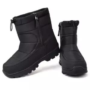 남성앵글부츠 남자 방한 털슈즈 패딩 부츠 겨울 털신 생활방수 신발